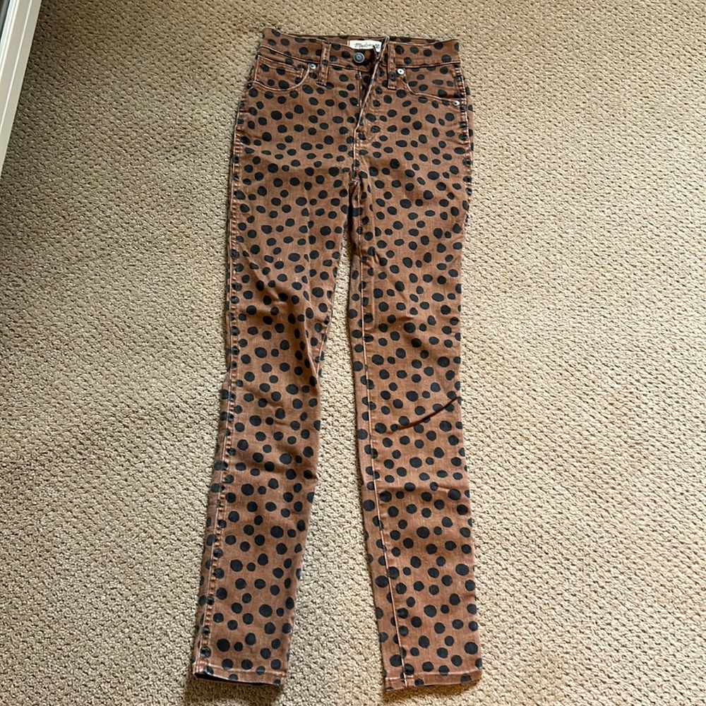 Ladies Madewell Print Jeans Size 23